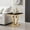 Gold Black, variant on 47"L Diamond Base Coffee Table, Stainless Steel Mirror Finish, White Marble-Look Top for Modern Living Room