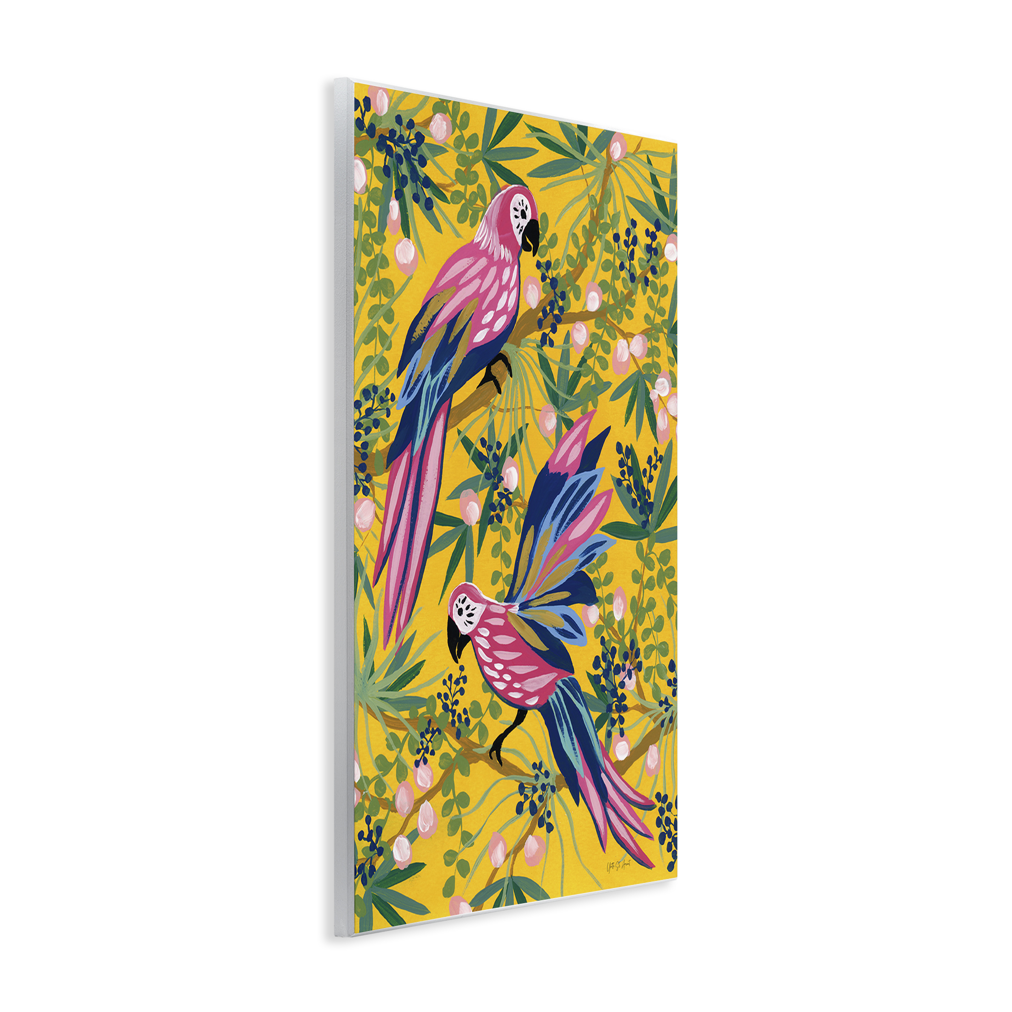 Stupell Industries Maximalist Parrots Pattern Animals & Insects Painting Unframed Art Print Wall Art, 13 x 19