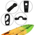 thumbnail image 3 of ISURE MARINE Kayak Deck Rigging Kit Accessory 8 ft Bungee Rope with Bungee Rope Ends Hooks, Tie Down Pad Eye, 6 J-Hooks with Screw for Boat Kayak Canoe, 3 of 6