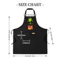 thumbnail image 4 of 2 Pack Adjustable Bib Apron with Colorful Graphic & " GLW PARTY " Text 2 Pockets Perfect for Cooking & BBQ for Men & Women, 4 of 5