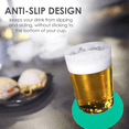 thumbnail image 5 of Thick Coasters for Drinks & Coffee Wooden Table,Ripple,Stain-Resistant,Non-Absorbent, 5 of 5