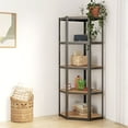 thumbnail image 3 of vidaXL Shelf Storage Bookshelf Shelving Unit 5-Layer Steel and Engineered Wood, 3 of 115