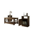 thumbnail image 4 of Home Design Lebanon 3 Piece Coffee Table Set - Includes coffee table and 2 end tables, With Soft-Close Doors, Brown, Easy Assembly, 4 of 15