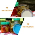 thumbnail image 2 of 20pcs frascos de mason anillos de sellado tapa de jar, 2 of 5