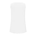 thumbnail image 6 of Alun Womens Tank Tops Summer Plus Size Loose Pure Color Sleeveless Tops Scoop Neck Curved Hem Casual Flowy Comfortable Cami for Workout and Leisure White XXXXXL, 6 of 6
