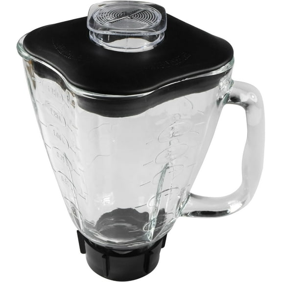 HQRP Glass Square Replacement Blender Jar Set Compatible with Oster Osterizer Blender Models, 6-Cup, 1.75L Pitcher