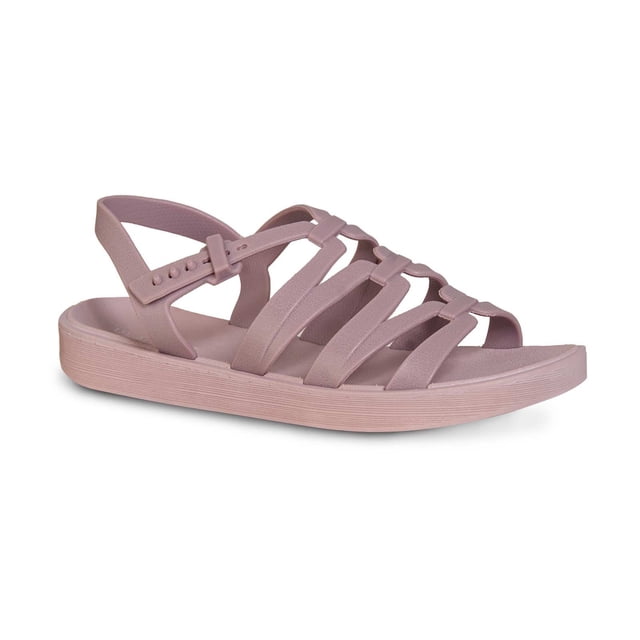 Sandalia casual ULÄN SUMMER 1734 Lavanda con tiras y correa ajustable suela antiderrapante