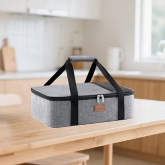 Lunch Bag Insulated Thermal FoodCarrier Insulated Double Decker CasseroleCarrier Wudkey Double Decker Insulated Casserole Carrier, Expandable  main image 4