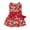 Watermelon red, variant on YUEHAO Dog Skirts for Small Dogs Girl Cute Pet Print Bow Skirt Breathable Summer Sleeveless Shirt Comfortable Dog Shirt Breathable Dog Pet Dog Clothes (Black, L)