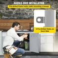 thumbnail image 5 of 14x20 Inch Vertical Stainless Steel BBQ Access Door - Ideal for Outdoor Kitchen, BBQ Island, and Grill Station, 5 of 11