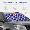 thumbnail image 3 of Kdxio flower starry sky Skull Print 2-Piece Sun Shade Front Windshield - Foldable Car Front Window Sunshades for Most Sedans SUV Truck, 3 of 6