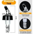 thumbnail image 2 of Automatic Measured Bottle Pourer - Quick Shot Spirit Measure Pourer Drinks Wine Cocktail Dispenser Home Bar Tools - 1oz/30ml (24 pack), 2 of 6