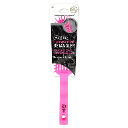 Evolve Flow-Thru Flexible Detangling Hair Brush, Pink, 1 Count
