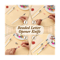 thumbnail image 4 of 12 Pieces Letter Opener Metal Letter Opener Envelope Opener Knife Beadable Letter Opener( Not Included Beads), 4 of 6