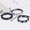 thumbnail image 3 of Pulseras para mujer, regalos para mujeres y hombres, pulsera de cuero tejida vintage, juego de pulseras de cuero de aleación, joyería de pulsera, 3 of 3