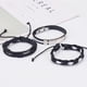 thumbnail image 3 of Pulseras para mujer, regalos para mujeres y hombres, pulsera de cuero tejida vintage, juego de pulseras de cuero de aleación, joyería de pulsera, 3 of 3