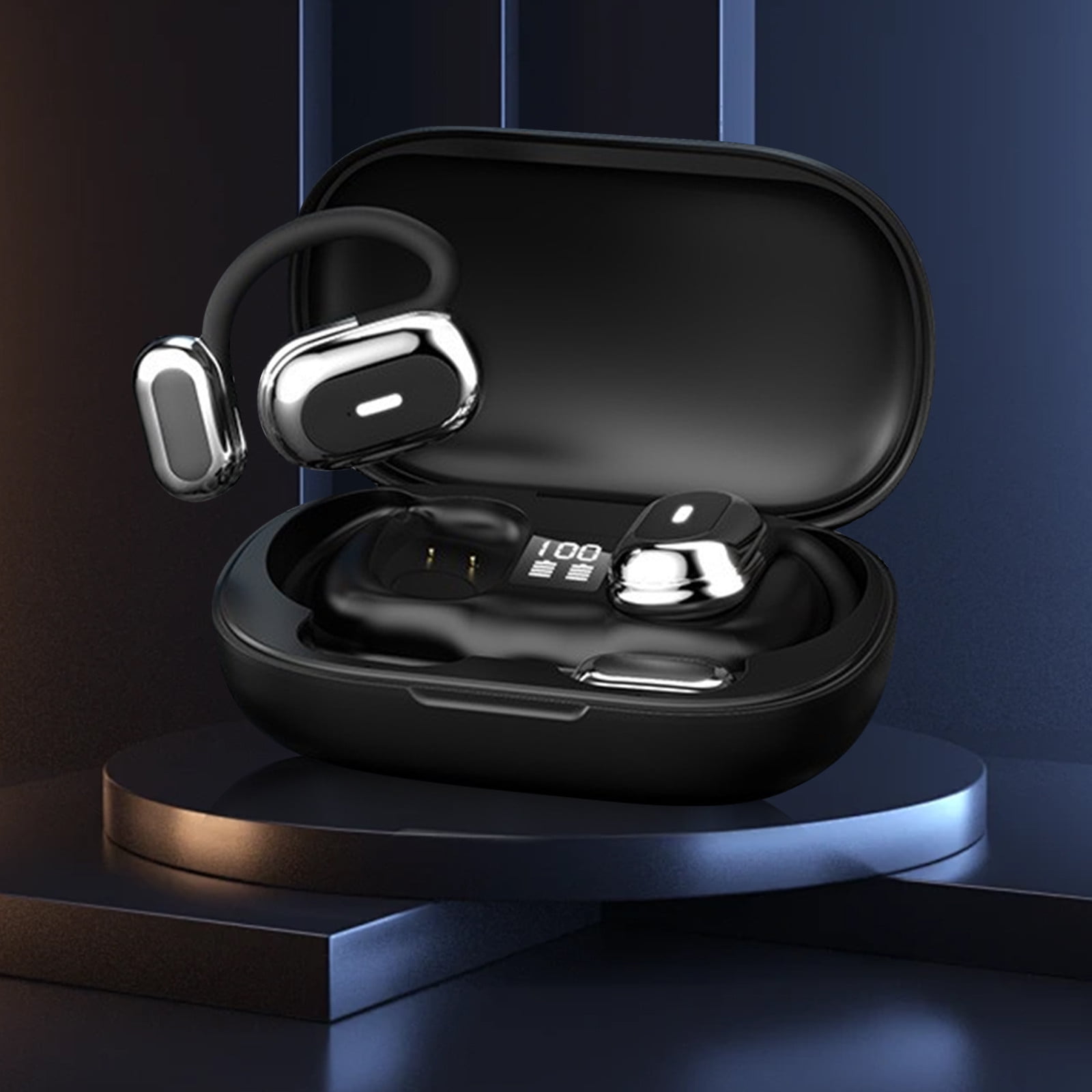 Out of Ear Open Ear Headphones Outside The Ear Wireless Ear Hanging Bluetooth Headset Ows Over The Ear Open Ear Buds Earbuds Outside The Ear Headphones Bone Air Conduction