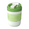thumbnail image 3 of Sentmoon Sports Water Bottle Glass Cups The New Cute Portable Car Straw Cup High Value A Cup Of Dualuse Macaroon Color Double Drinking Cup Student Gift Cup, 3 of 7