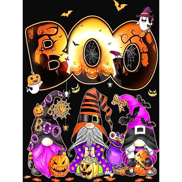 5D DIY Con Taladro Kit Halloween Espeluznante Del 30x40cm