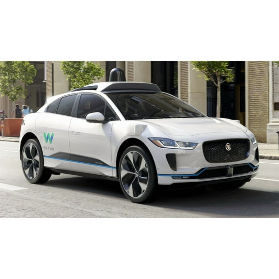 2018 Jaguar I-Pace Waymo Self-Driving Vehicle Car Poster - 12x18 Inch Laminated Poster - Stunning Detail and Bold Colors