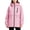 Pink, variant on Tsivenald Women's Solid Color Hooded Long Sleeved Windproof Outdoor Sports Hiking Zipper Jacket With Pockets, Black S-3XL