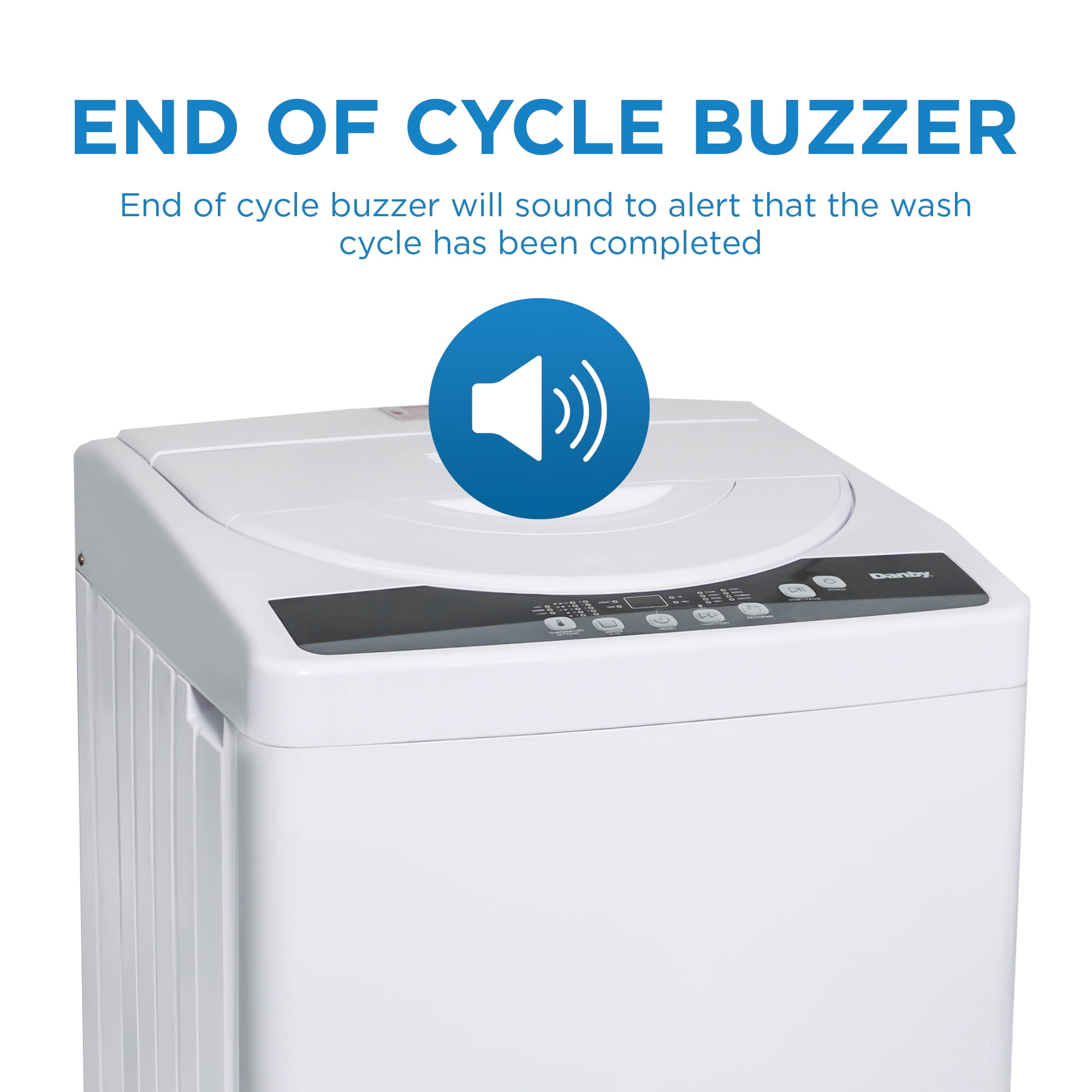 Danby DWM065A1WDB-6 1.8 cu. ft. Compact Top Load Washing Machine in White