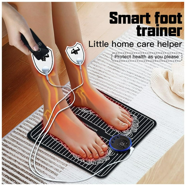 FVLOENG EMS Foot Massager SPA Muscle Relaxation Electric Massager Mat Pad  for Foot Stimulator Feet Circulation Relief, Neuropathy Plantar Fasciitis  