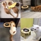 thumbnail image 5 of Cuenco de comida para animales con soporte, cachorro que alimenta el acero inoxidable y agua determinados de madera antideslizantes de 2 piezas, 5 of 5