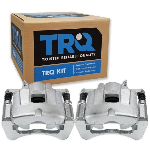 TRQ Front Brake Caliper Set Compatible with 2015-2017 Chrysler 200 2014-2019 Jeep Cherokee