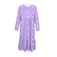 thumbnail image 5 of Girls Valentine's Day Dress Love Heart Long Sleeve Casual Holiday Dress A-Line Party Dresses with Pockets for 4-15 Years, 5 of 6