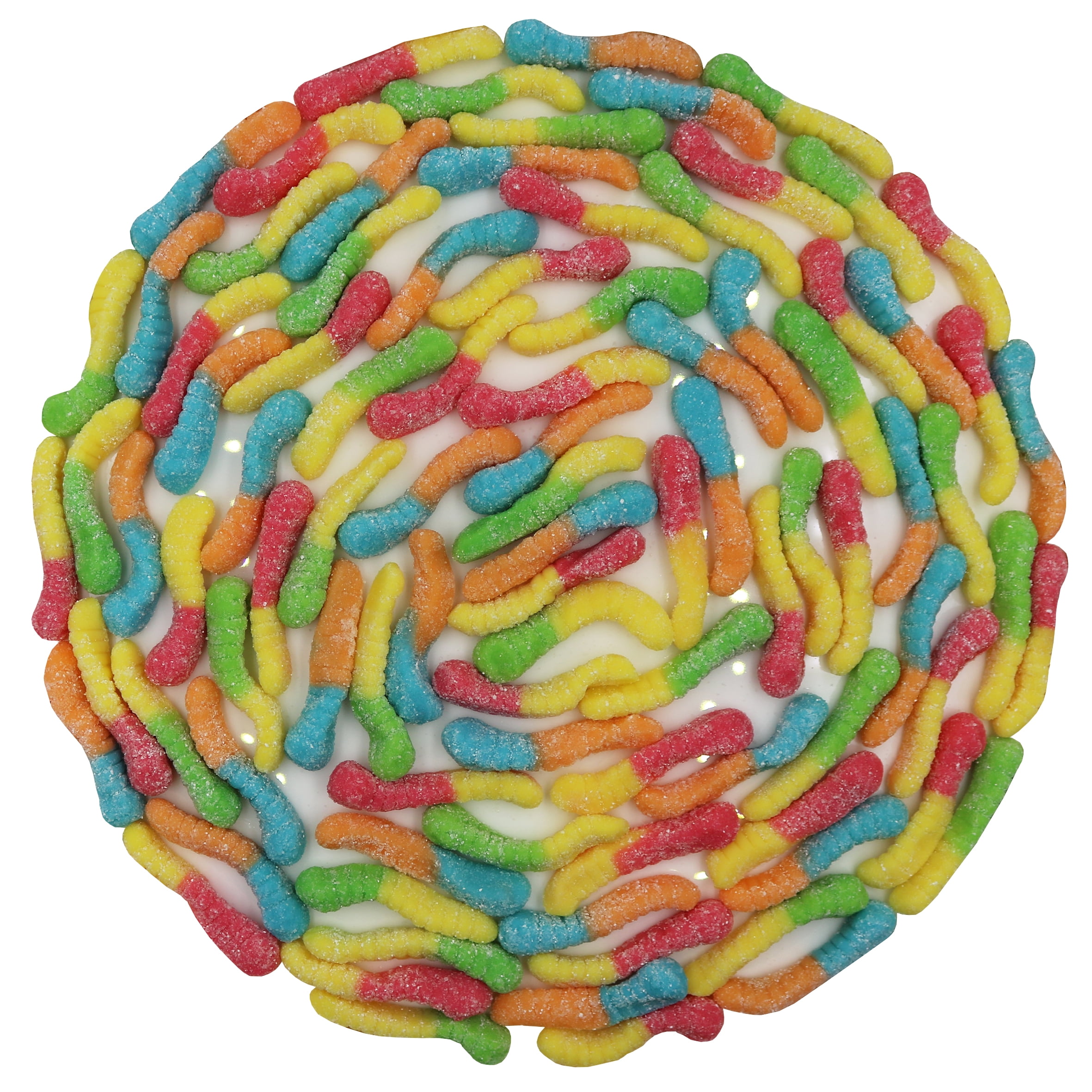 FirstChoiceCandy Gummy Crawlers Candy (Sour Bright Neon Worms, 5 Pound)