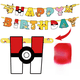 thumbnail image 4 of Suministros para fiestas de cumpleaños, vajilla con globos, platos de papel, vasos de papel, juego de toallas de papel, 4 of 5