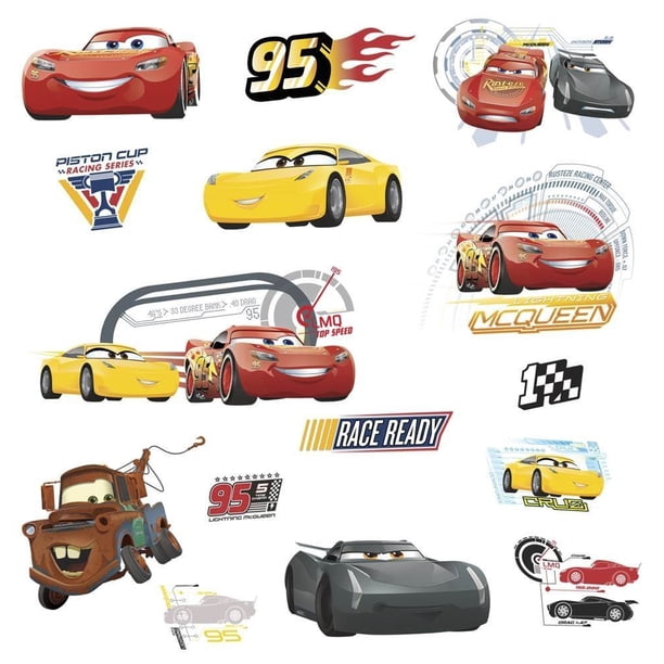 Adhesivos de pared Disney Pixar Red Cars 3 RoomMates RMK3353SCS