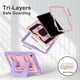 thumbnail image 3 of Funda para Samsung Galaxy Tab A9+, Silicona Anti-caída + Capa Protectora de PC con Soporte Grande Oculto, Correa para el Hombro, Funda Protectora Resistente a Golpes y Tres Pruebas para Tablet, Rosa,, 3 of 8