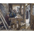 thumbnail image 3 of James Tissot 24x20 Black Modern Framed Museum Art Print Titled - The Anxiety of Saint Joseph (1886-1894), 3 of 5