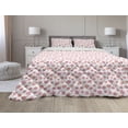 thumbnail image 1 of Floral Comforter & Sham Bedding Set, Cartoonish Flower Petals in Spring Colors on Plain Background, 3 pcs Duvet Set Microfiber Filling Quilt, 5 Sizes, Multicolor, by Ambesonne, 1 of 4