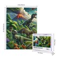 thumbnail image 4 of 500 PCS 500 Piece Vibrant Jigsaw Prehistoric Dinosaur,Enjoy The Puzzle Solving Process,Stress Relieving Pleasure,Classic Prehistoric Animal Wooden Puzzle,Creative Activity Hobbies For Adults, 4 of 6
