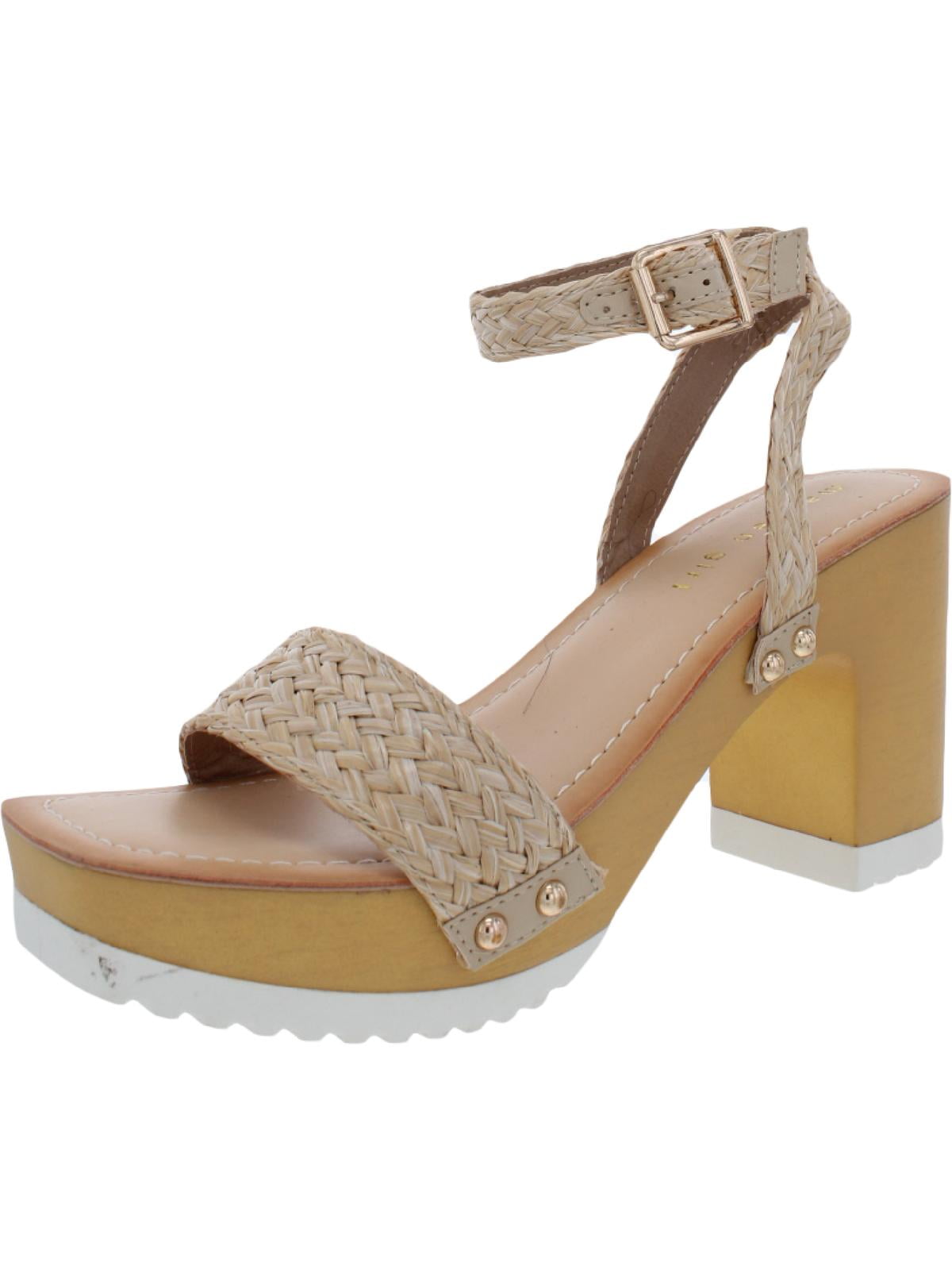 Madden Girl Womens Caprise Woven Platform Sandals Beige 6 Medium (B,M