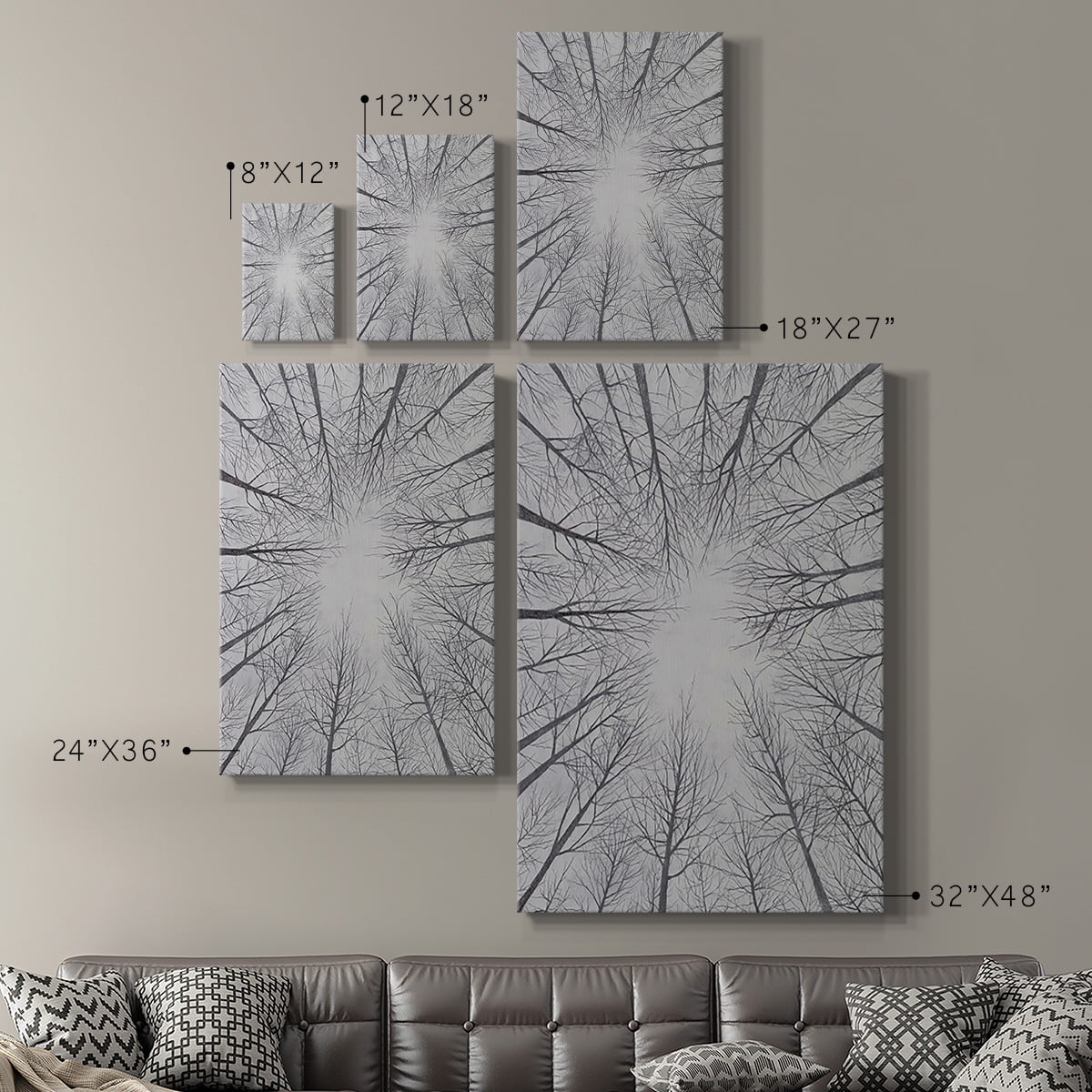 Deciduous Canopy II Premium Gallery Wrapped Canvas - Ready to Hang