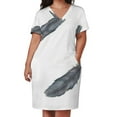 thumbnail image 3 of Vestido largo de verano para mujer, ligero como una pluma, con bolsillos sueltos, vestido de noche para mujer, 3 of 7