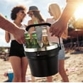 thumbnail image 3 of 7L Vacuum Insulated Ice Bucket with Lid and Scoop& Tongs，Large capacity Stainless Steel Beverage Bucket for Cocktail, Champagne, Wine, Beer，Large Parties（Carbon Black Suit）, 3 of 18
