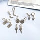 thumbnail image 4 of Vinta Key Round D Drop Huggie Earrings Jewelry For Women Men Girls Boys, 4 of 5