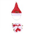 thumbnail image 2 of KYAIGUO Christmas Cat Costume Cute Cat Santa Hat & Scarf with Mini Bells Set for Puppy Christmas Cosplay Party Clothes, 2 of 6