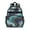 Blue Green Gold, variant on Black Gold Marble Pattern Backpack for School,Cute School Bag,Schoolbag with Adjustable Shoulder Straps & Padded Back,15.25"x11.5"x5.25"