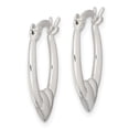 thumbnail image 3 of Auriga Fine Jewelry 925 Sterling Silver Heart Oval Hoop Earrings for Women, 3 of 6