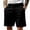 Black, variant on Mens Dress Shorts Summer Solid Color Casual Pants Business Casual Work Shorts with Pockets XL
