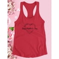 thumbnail image 3 of Happy Mothers Day Lineart Racerback Tank Women -Image by Shutterstock, Female x-Large, 3 of 4