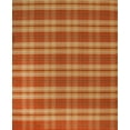 thumbnail image 2 of EORC Orange Hand Knotted Wool Traditional Plaid Rug, 9' x 12'-Color:Orange,Material:Wool, 2 of 5