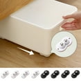 thumbnail image 1 of Fiudx Ruedas de Polea Adhesivas, Diseño Autoadhesivo de Fácil Instalación, Giro de 360 Grados, Material Abs Resistente, para Mover Cajas de Almacenamiento, Botes de Basura, Manualidades, Juego de 4 P, 1 of 7
