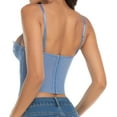 thumbnail image 2 of Lace Bustier Corset Tops for Women - Sexy Going Out Party Club Top with Buckle, 2 of 6
